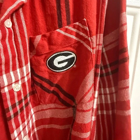 Red Plaid Women's Tunic Top - Picture 4 of 4